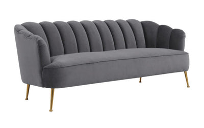 Daisy Petite Sea Blue Velvet Sofa (6570667245664)