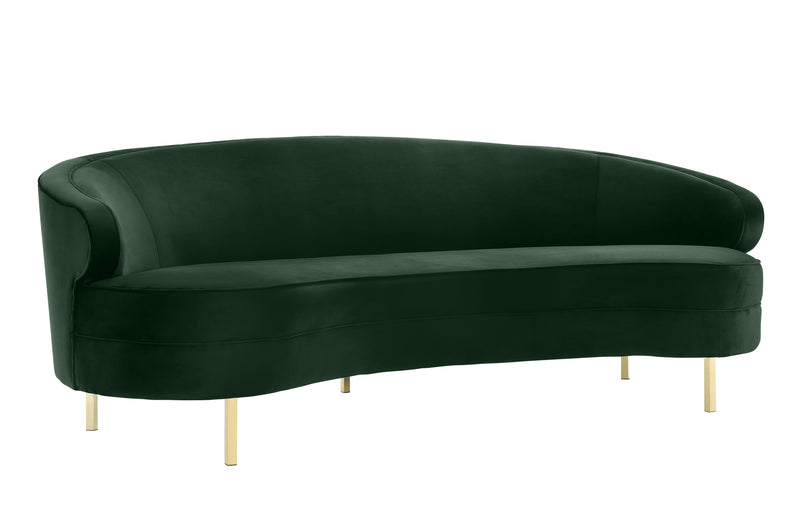 Baila Green Velvet Loveseat