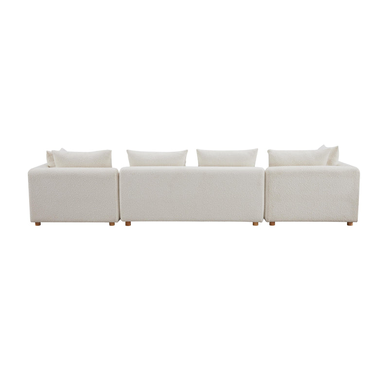 Hangover Cream Boucle 145 Long Sofa