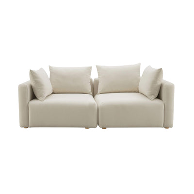 Hangover Cream Performance Linen Loveseat