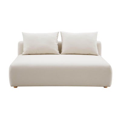 Hangover Cream Performance Linen Modular Loveseat