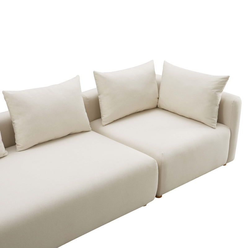 Hangover Cream Performance Linen 145 Long Sofa