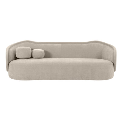 Circe Taupe Textured Velvet Sofa 