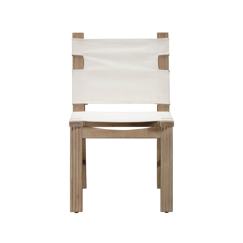 Cassie Cream Outdoor Dining Chair Set of 2