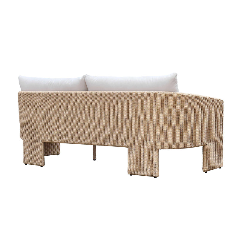 Alexa Cream Performance Fabric Outdoor Sofa