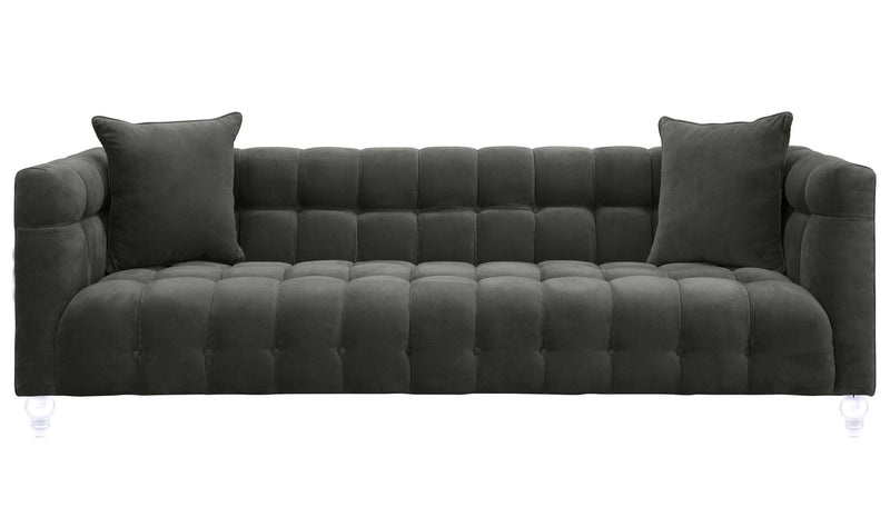 Bea Grey Velvet Sofa