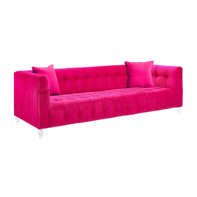 Bea Pink Velvet Sofa