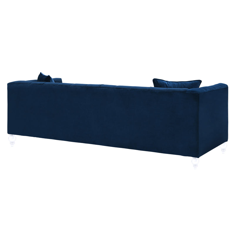 Bea Navy Velvet Sofa