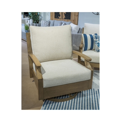 Rainier Ranch Outdoor Swivel Glider Chair with Cushion