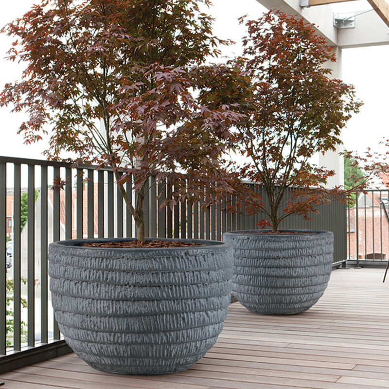 S/3 Glass fiber Cement Planter