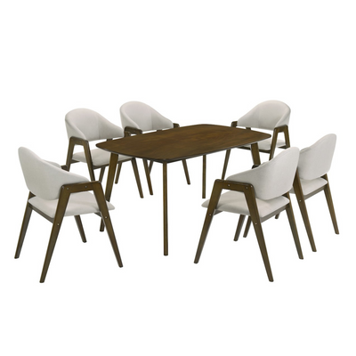 3020 6 SEATER BROWN DINING SET