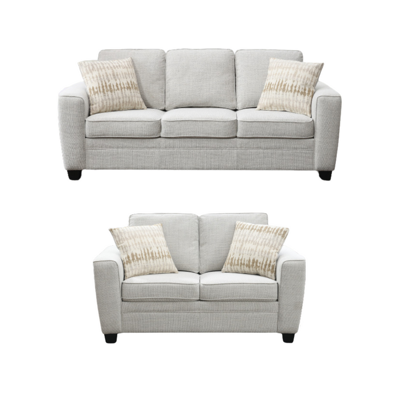 Confa Beige Living Room Set ( Sofa + Loveseat)