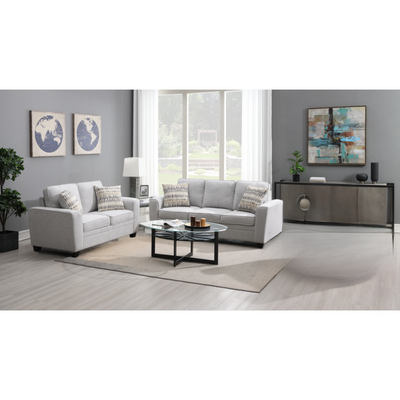 Confa Grey Living Room Set ( Sofa + Loveseat)