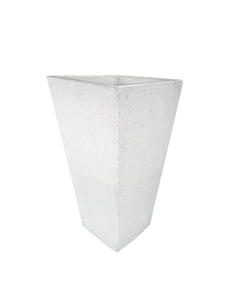 White Terrazzo Indoor/Outdoor Plant Pot By Roots45W45D81H.