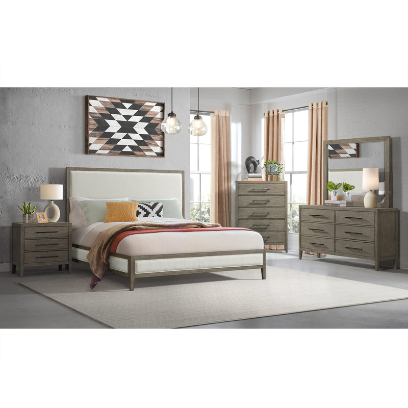 Versailles Contemporary 6-Drawer Dresser & Mirror