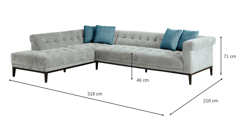 Agate Left Chaise Sectional