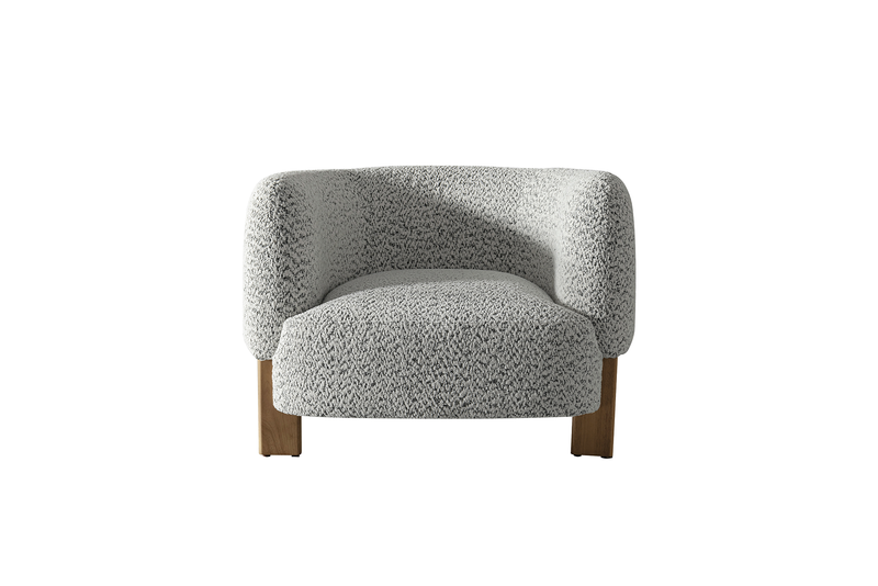 Jamie Grey Boucle Chair