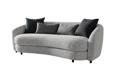 Jamie Grey Boucle Sofa (232cm)