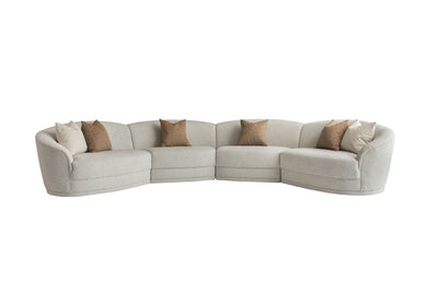 Blissful Seating Beige Sectional