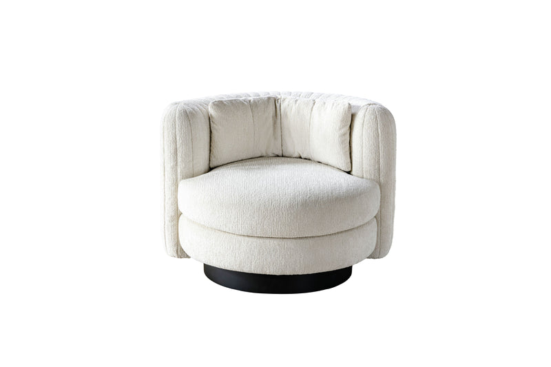 Cozy Cove Beige Swivel Chair W97