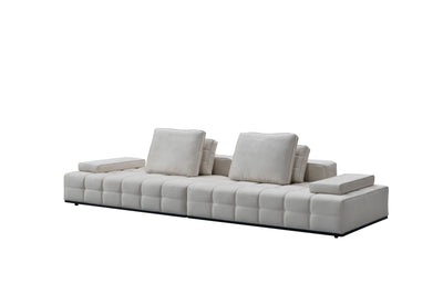 Cloud Comfort Cream 4 Seater Sofa W338