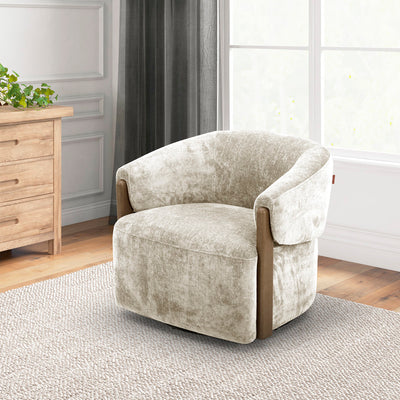 Rustic swivel chair