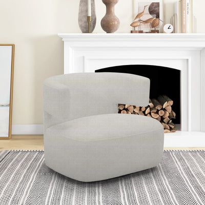 Halo White Swivel Chair