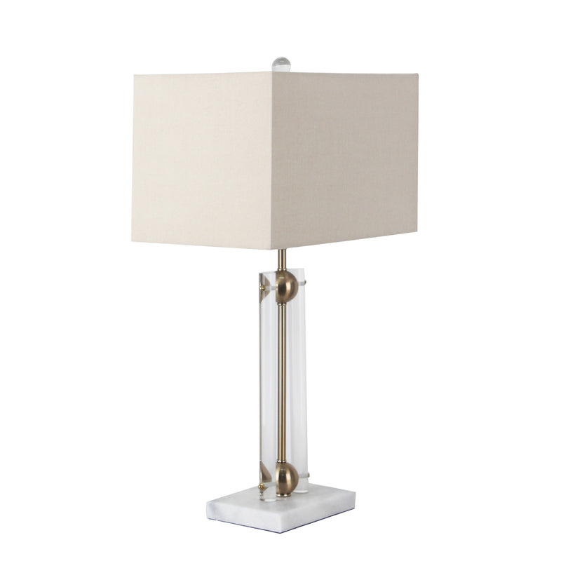 25.25“METAL  TABLE  LAMP