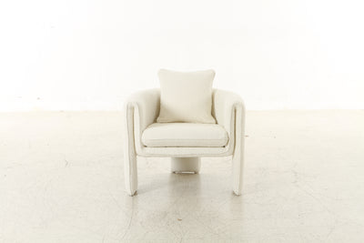 Floating Bouclé Cream Chair