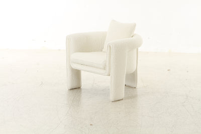 Floating Bouclé Cream Chair