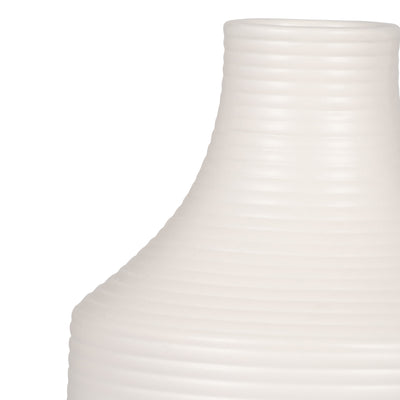 CER, 12 LINES VASE, WHITE