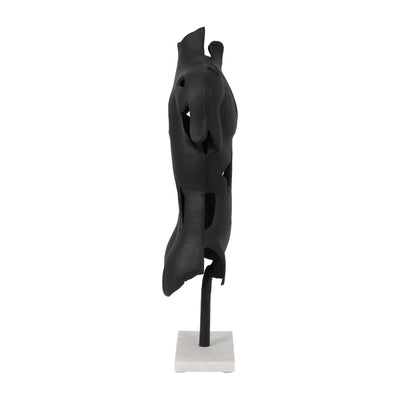 METAL, 23 CRACKED BUST ON STAND, BLACK