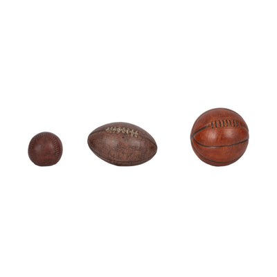 S/3 3/5/6 Sports Ball Objects, Multi