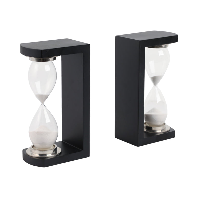 S/2 11 Raven Large Hourglass Bookends