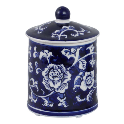 Cer, 6 8oz Chinoiserie Scntd Candle W/lid,blu/wht