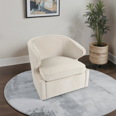 32 Karlsson Swivel Accent Chair, Ivory