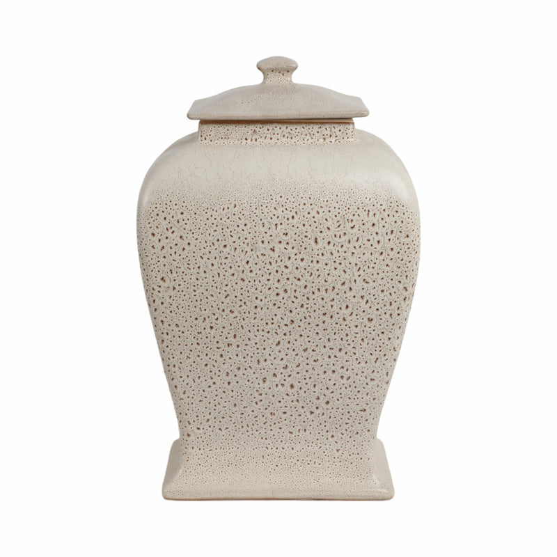 20 Townsend Large Lidded Jar, Beige