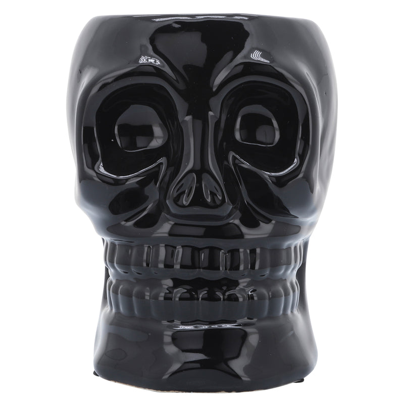 CER, 6 SKULL VASE, BLACK