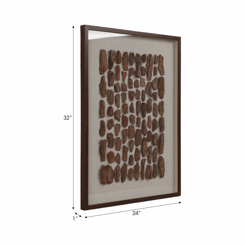 24x32 Santos Stone Shadow Box Wall Decor