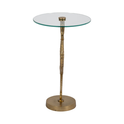 Metal/glass, 25 Seahorse Side Table, Gold Kd