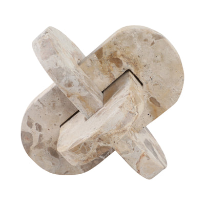 9 Pompano Large Beige Marble Knot