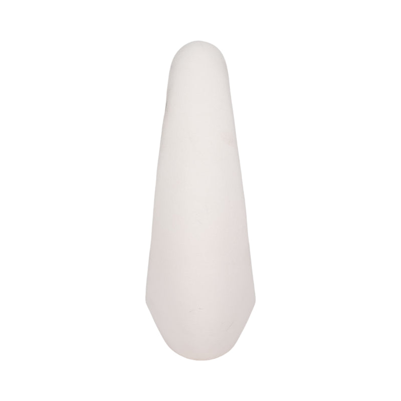 11 Lopsided Open Cut Out Vase Sand Texture, White