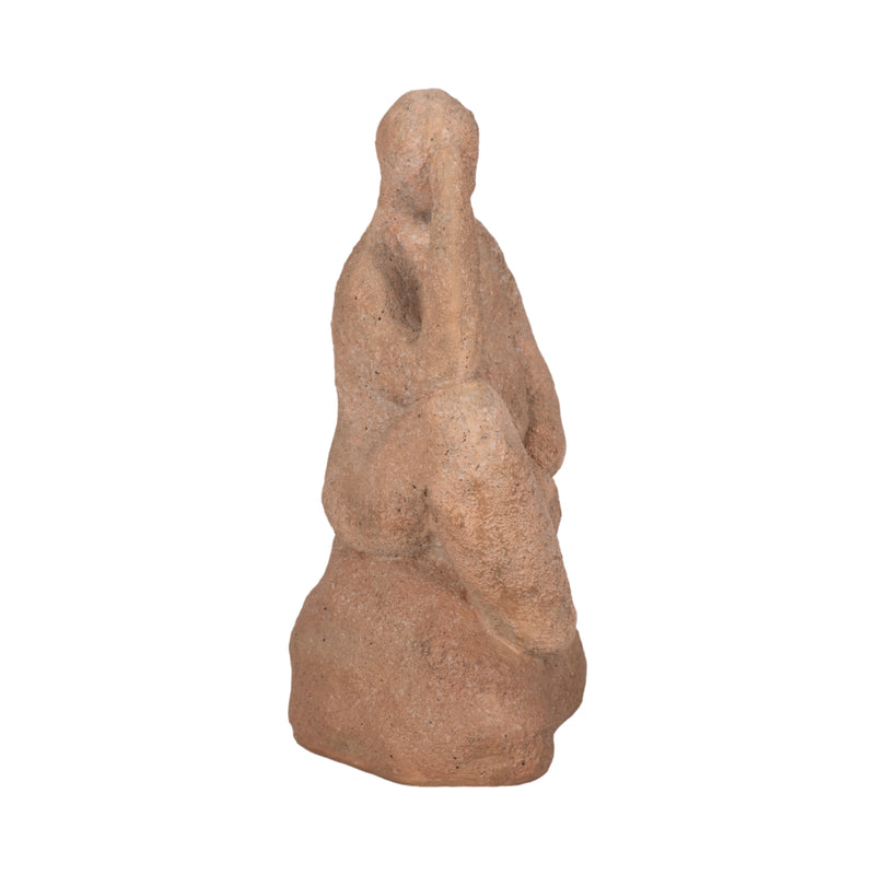 8 Thinking Man On Rock, Terracotta