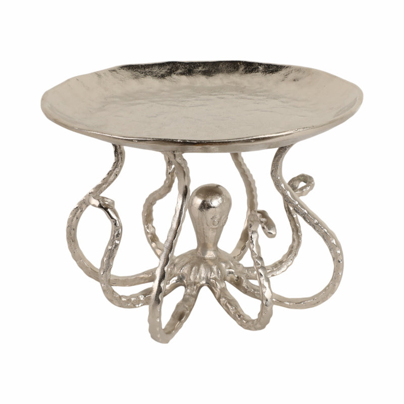 14 Octopus Holding Up Bowl, Silver