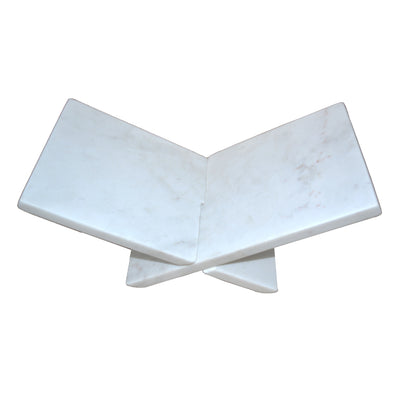 13 Marble Bookstand, White