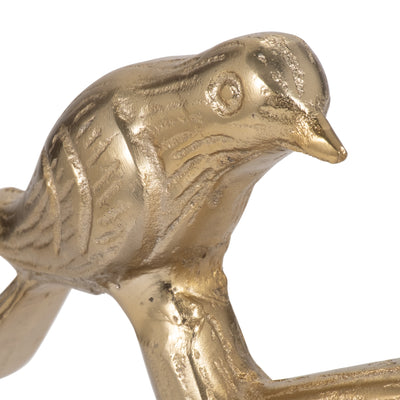 Metal, 8 Perched Birds, Gold