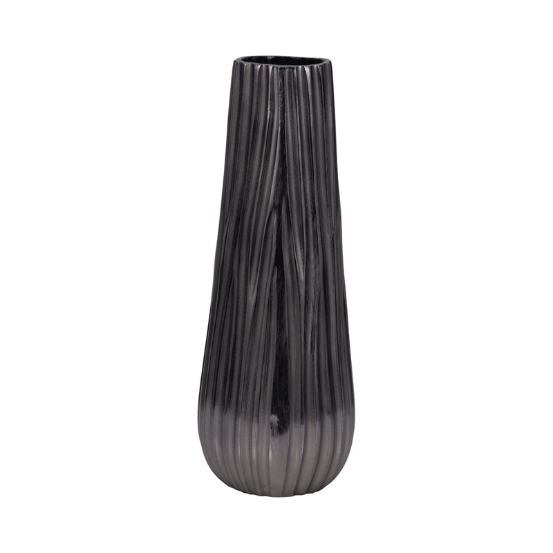 Metal 15 Jesson Small Graphite Vase