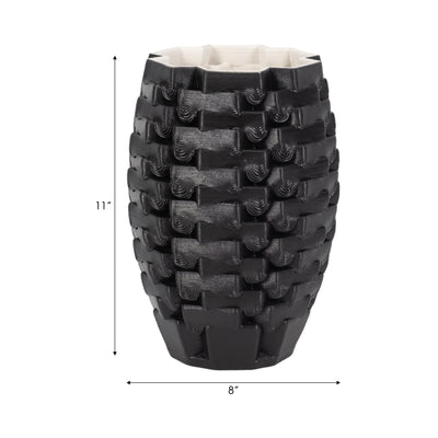 11 Ellesmere 3d Printed Vase, Black