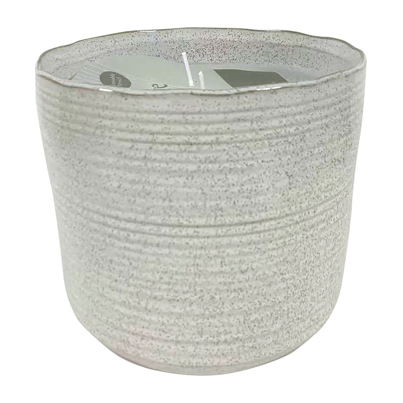 7 25 Oz Speckle Citro Candle, White