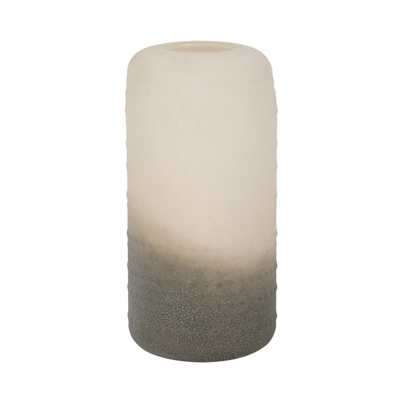 Glass 11 Textured 2-tone Vase,